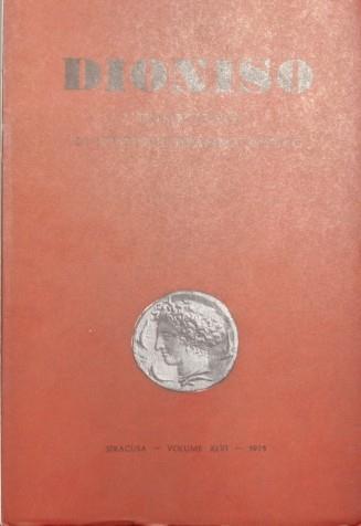 Plauto e il teatro. Atti del V congresso internazionale di studi sul dramma antico. 15-18 maggio 1975 - copertina