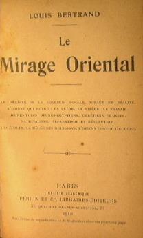 Le mirage oriental - Louis Bertrand - copertina