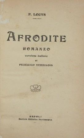 Afrodite. Romanzo - copertina