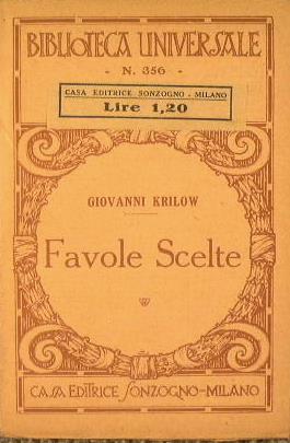 Favole scelte - copertina