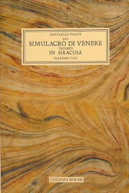 Sul Simulacro di Venere trovato in Siracusa - copertina