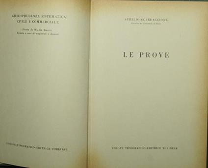 Le prove - Aurelio Scardaccione - copertina