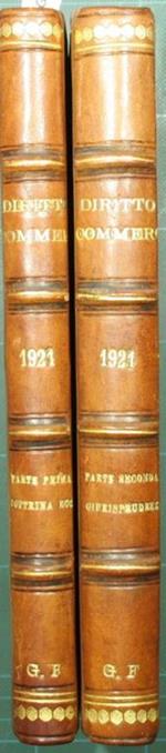 Il diritto commerciale. Vol. XIII. 1921