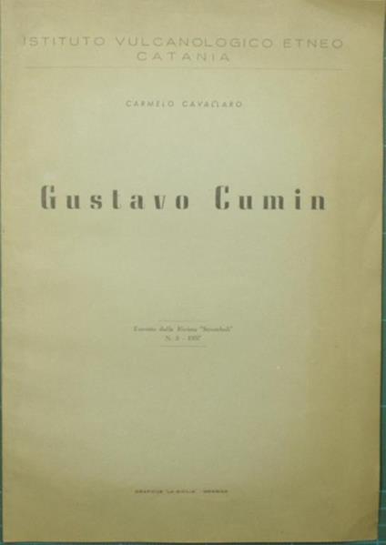 Gustavo Cumin - Carmelo Cavallaro - copertina