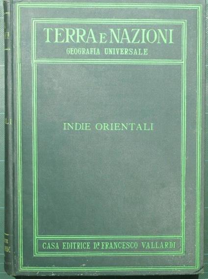 Terra e nazioni - Le Indie orientali - Umberto Toschi - copertina
