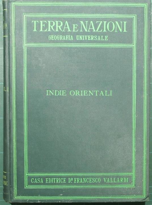 Terra e nazioni - Le Indie orientali - Umberto Toschi - copertina