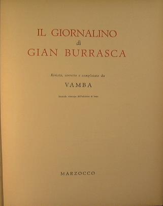 Il giornalino di Gian Burrasca - Vamba - copertina