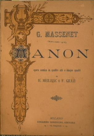 Manon - Jules Massenet - copertina