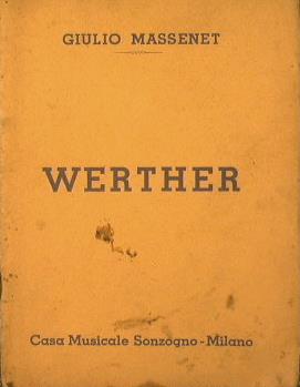 Werther - Jules Massenet - copertina