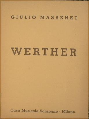 Werther - Jules Massenet - copertina