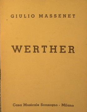 Werther - Jules Massenet - copertina