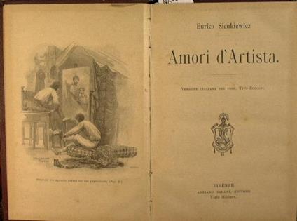 Amori d'artista - Henryk Sienkiewicz - copertina