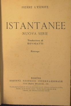 Istantanee. Nuova serie - Pietro l'eremita - copertina