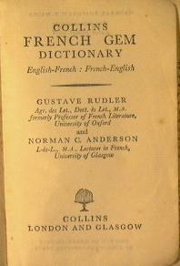 French Gem dictionary. English-French French-English - Gustave Rudler,Norman C. Anderson - copertina