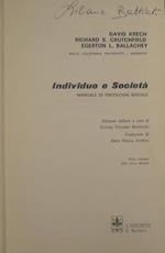 Individuo e società. Manuale di psicologia sociale