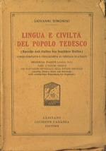 Lingua e civiltà del popolo tedesco. Seconda parte Paesi e costumi tedeschi con trattazione dettagliata della sintassi periodale