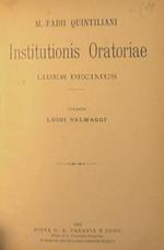 Institutionis oratoriae. Liber decimus