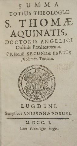 Summa totius theologiae S. Thomae Aquinatis. Vol. III. Doctoris angelici Ordinis Praedicatorum - Tommaso d'Aquino (san) - copertina