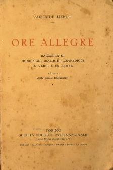 Ore Allegre - Adelaide Lizioli - copertina