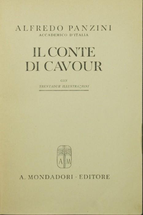 Il Conte di Cavour - Alfredo Panzini - copertina