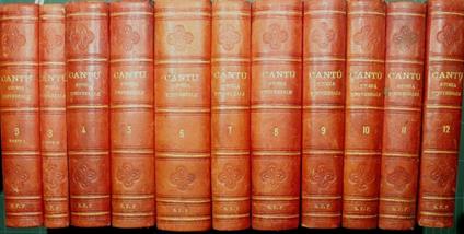 Storia universale. Voll. III/XII - Cesare Cantù - copertina