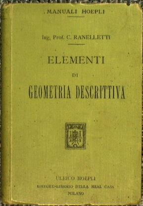 Elementi di geometria descrittiva - C. Ranelletti - copertina