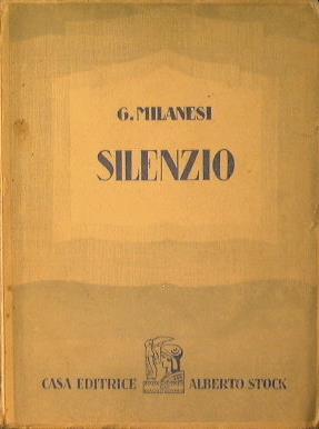 Silenzio - Guido Milanesi - copertina