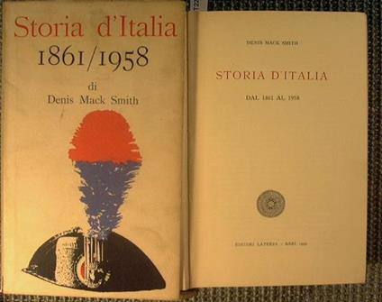 Storia d'Italia 1861/1958 - Denis Mack Smith - copertina