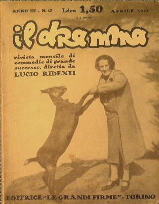 Il dramma - 1927 - Numeri 15,8,20,21,22,24,25,26,28,29 - Lucio Ridenti - copertina