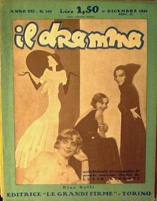 Il dramma. 1931 - Lucio Ridenti - copertina