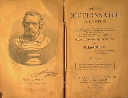 Nouveau dictionnaire illustrè - Pierre Larousse - copertina