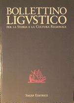 Bollettino Ligustico. Per la storia e la cultura regionale
