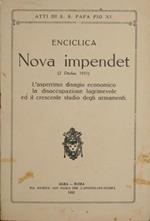 Enciclica Nova impendet (2 ottobre 1931). L'asperrimo disagio economico la di soccupazione lagrimevole ed il crescente studio degli armamenti