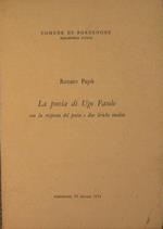 La poesia di Ugo Foscolo