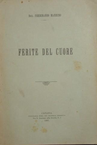 Ferite del cuore - Ferdinando Mannino - copertina