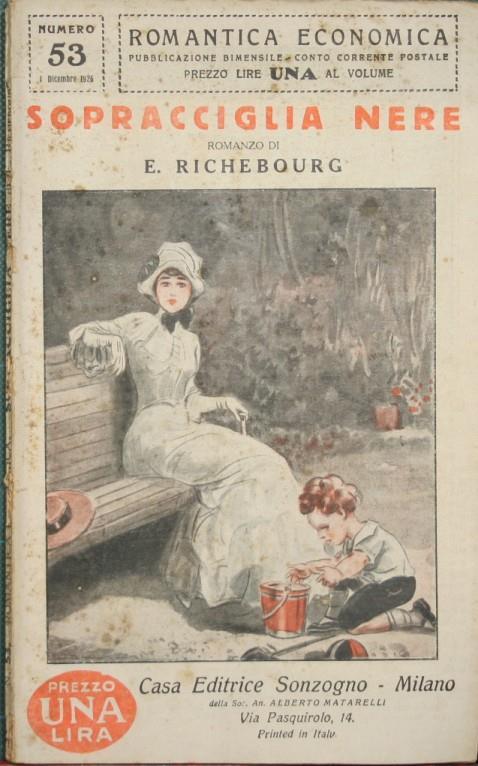 Sopracciglia nere. Romanzo - Emilio Richebourg - copertina