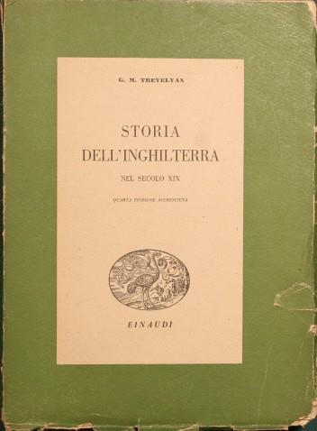 Storia dell'Inghilterra nel secolo XIX - George M. Trevelyan - copertina