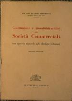 Costituzione e Amministrazione delle Società Commerciali con speciale riguardo agli obblighi tributari