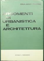 Argomenti di urbanistica e architettura