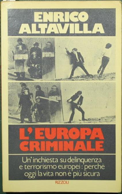 L' Europa criminale - Enrico Altavilla - copertina