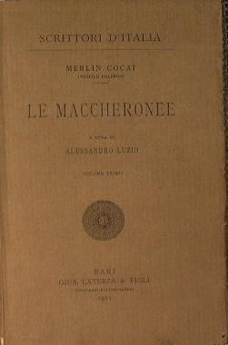 Le maccheronee (Vol. I) - Merlin Cocai - copertina