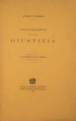 Considerazioni sulla voce giustizia