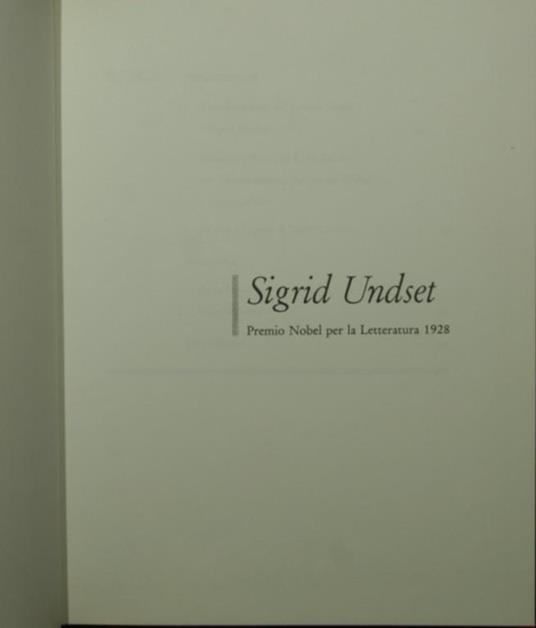 Primavera - Sigrid Undset - copertina