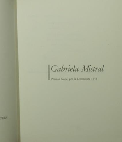 Il torchio - Gabriela Mistral - copertina