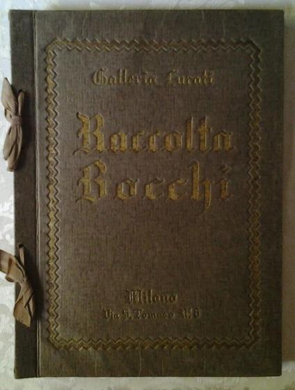 Raccolta bocchi. Catalogo della vendita all'asta. Prefaz. Di aurelio minghetti - copertina