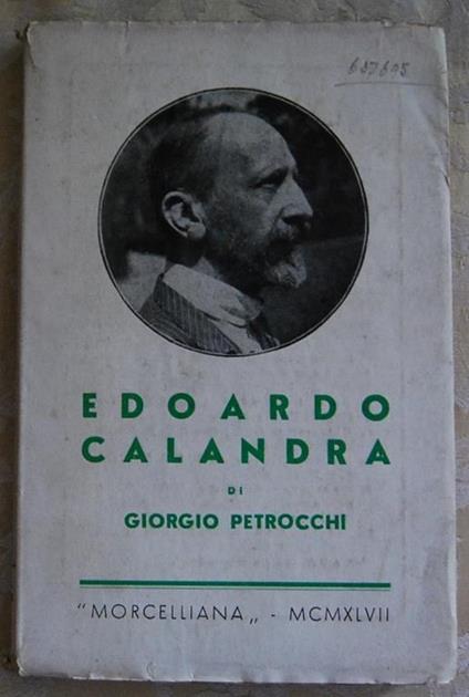 Edoardo Calandra - Giorgio Petrocchi - copertina