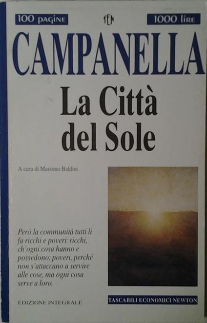 La città del sole - Tommaso Campanella - copertina