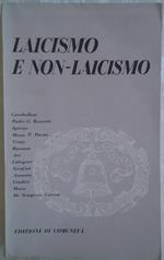 Laicismo e non laicismo