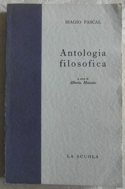 antologia filosofica - Blaise Pascal - copertina