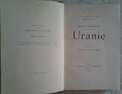 Uranie. Illustrations de bieler gambard et myrbach - Camille Flammarion - copertina